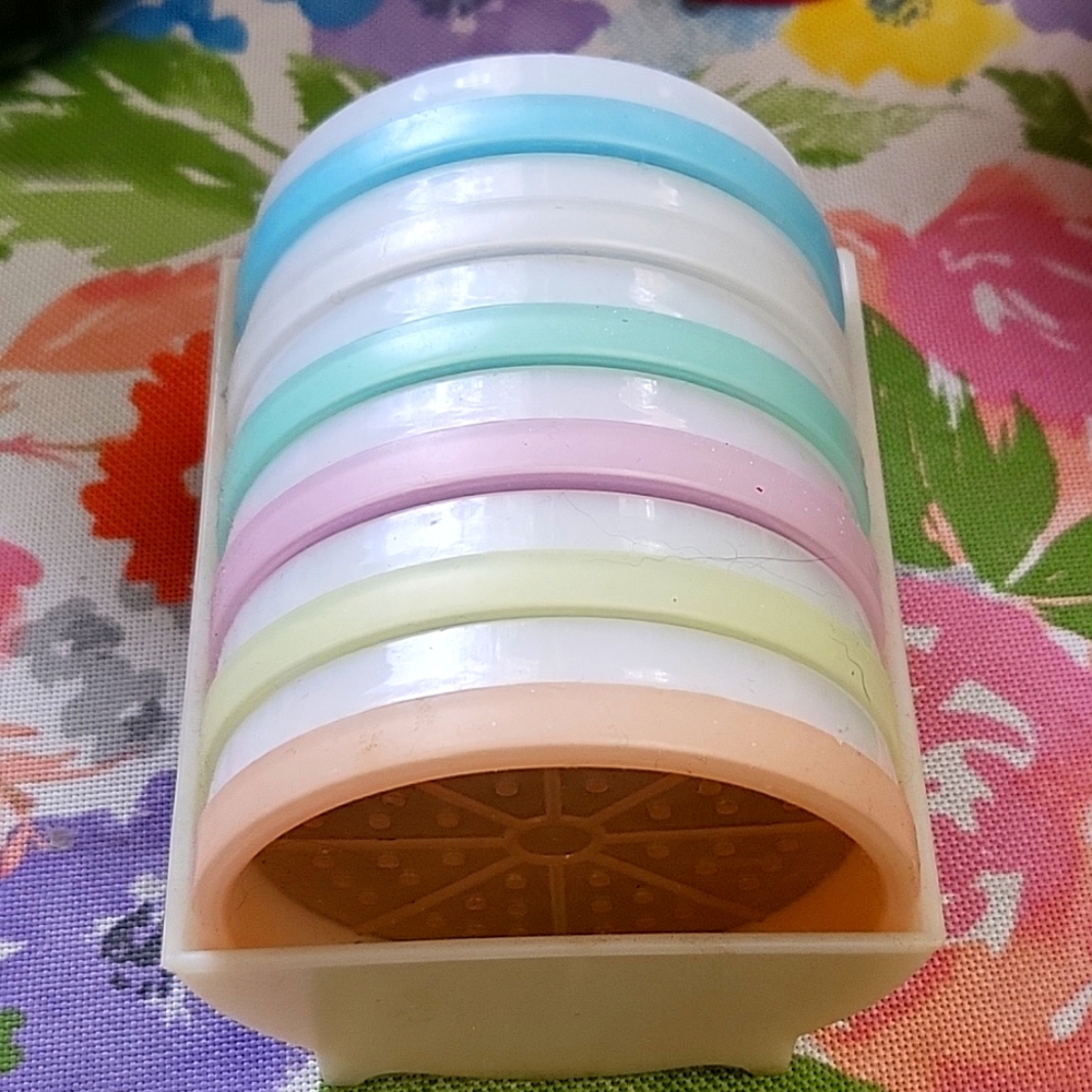 Vintage Tupperware coasters